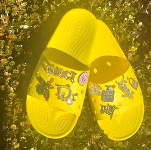 Yellow Crocs Classic Slide